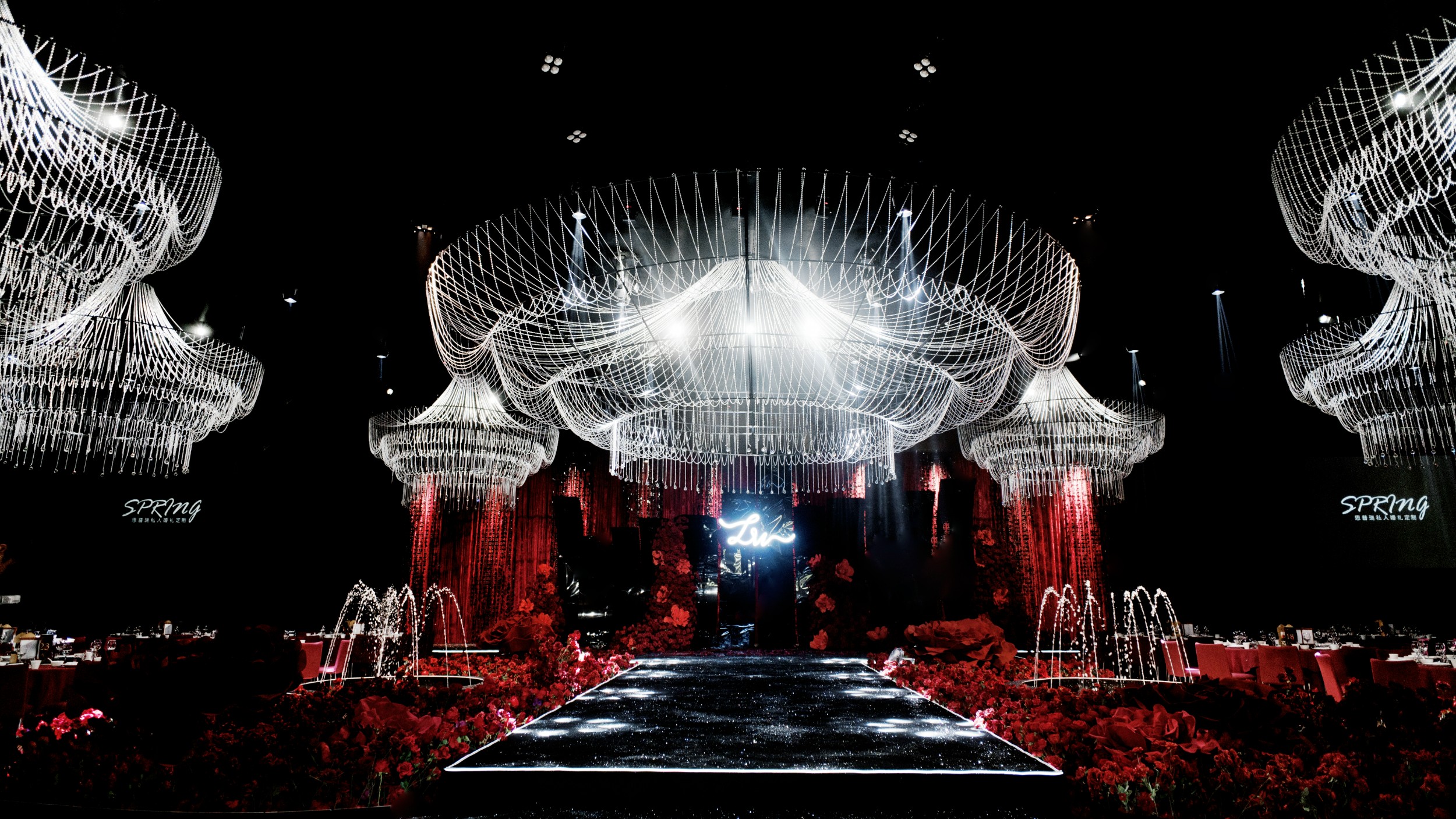 Black & Red Crystal wedding design project cover