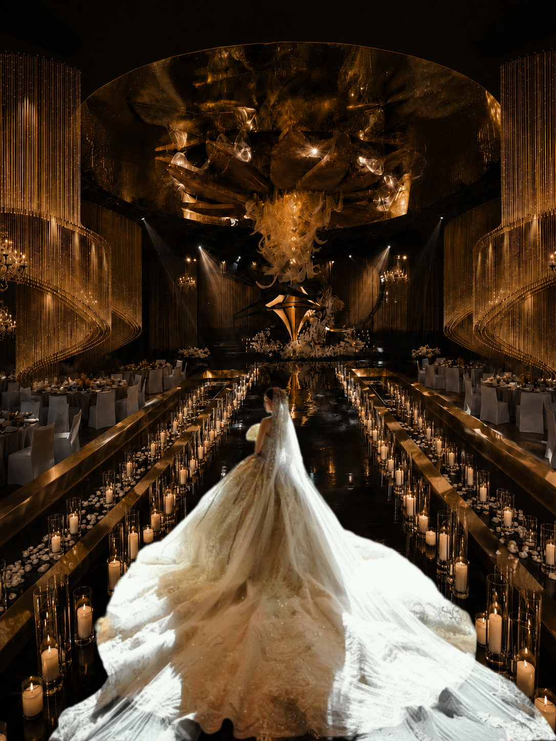 Midnight Gold wedding design project cover